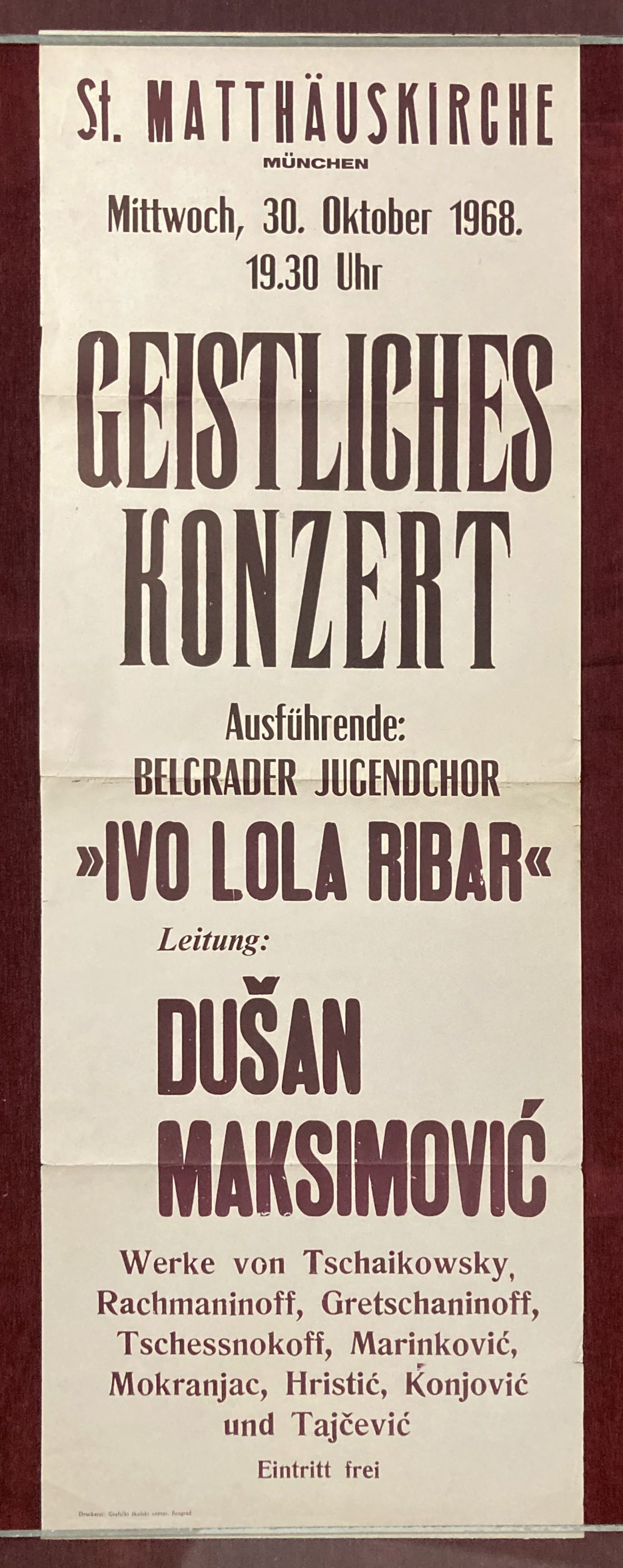 Promo Poster Concert Classical