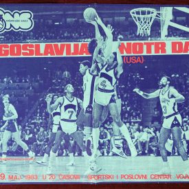 vintage poster basketball match