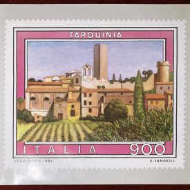 travel poster tarquinia