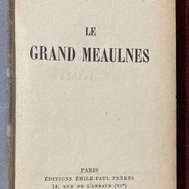 Le grand meaulnes title page