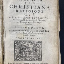 Apologia Christiana title page