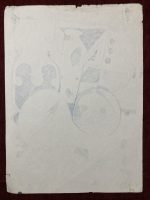 1970s Original Pen Marker Abstract Drawing Signed Charlie - Image 3