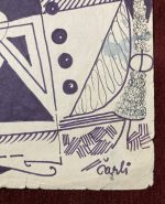 1970s Original Pen Marker Abstract Drawing Signed Charlie - Image 4