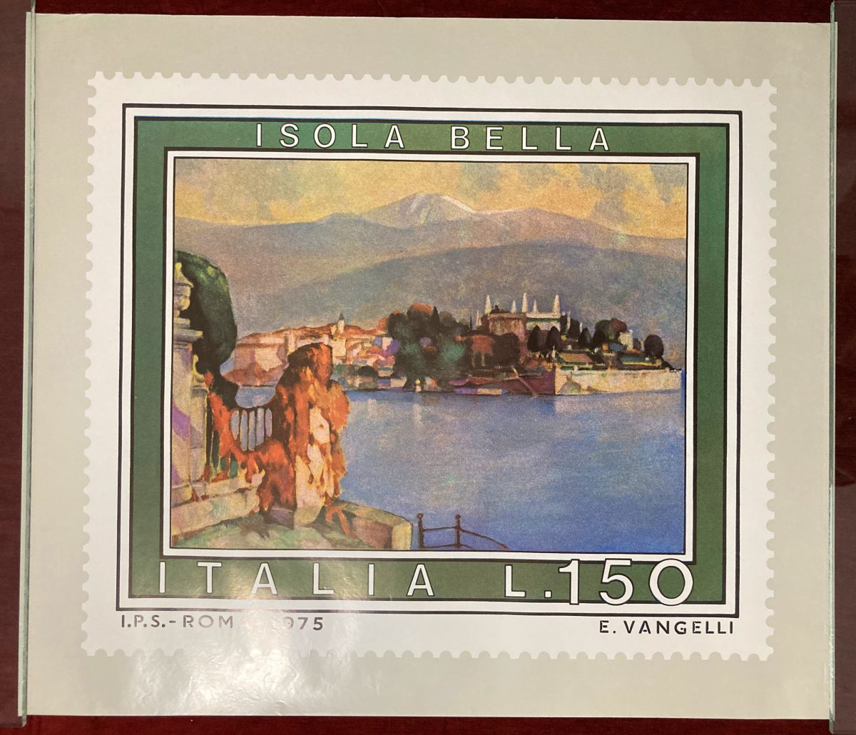 Original Poster Italy Stamp Isola Bella