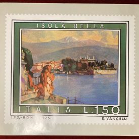 Original Poster Italy Stamp Isola Bella