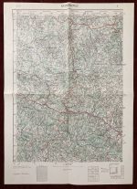 1952 Original Military Topographic Map Arandjelovac Bukulja Kosmaj Serbia