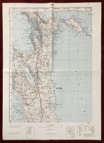1957 Original Military Topographic Map Rab Cres Adriatic Croatia Yugoslavia
