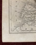 Old Map Europe Steel Engraving 19th Century Jules Renouard Atlantic - Image 4