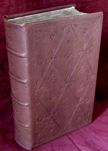 The first Bible in Romanian language, printed in Alba Iulia, 1648. Book in "byzantine binding" by A. Ceklic. 