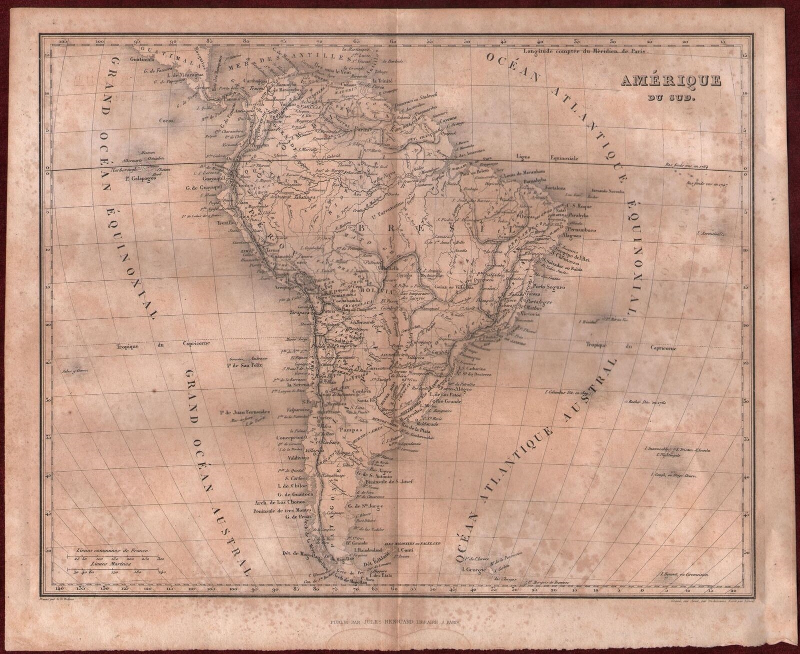 One of the maps printed by Jules Renouard