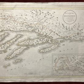 Bay of Kotor antique map
