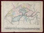 Carte physique et politique de la Suisse 1867 Jenotte Antique Map - Image 4