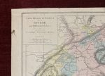 Carte physique et politique de la Suisse 1867 Jenotte Antique Map - Image 2