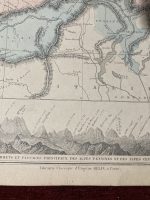 Carte physique et politique de la Suisse 1867 Jenotte Antique Map - Image 3