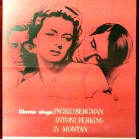 Vintage poster for the movie Goodbye Again in the Serbian language.