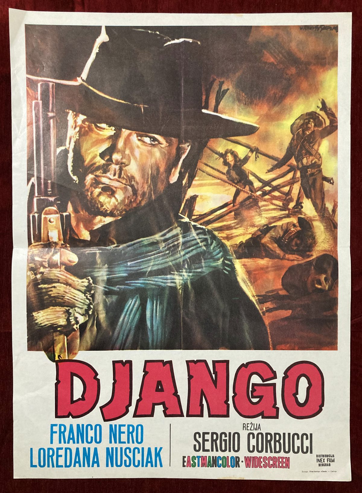 Vintage movie poster Django