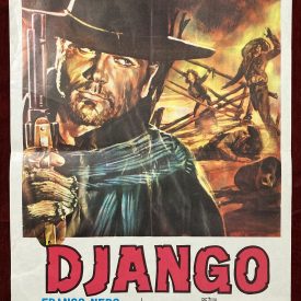 Vintage movie poster Django