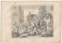 Decorative Print Die Wahl The Election Lithograph German Satire