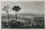 Negroponte Antique Print 1837 Greece Meyer Veduta - Image 3
