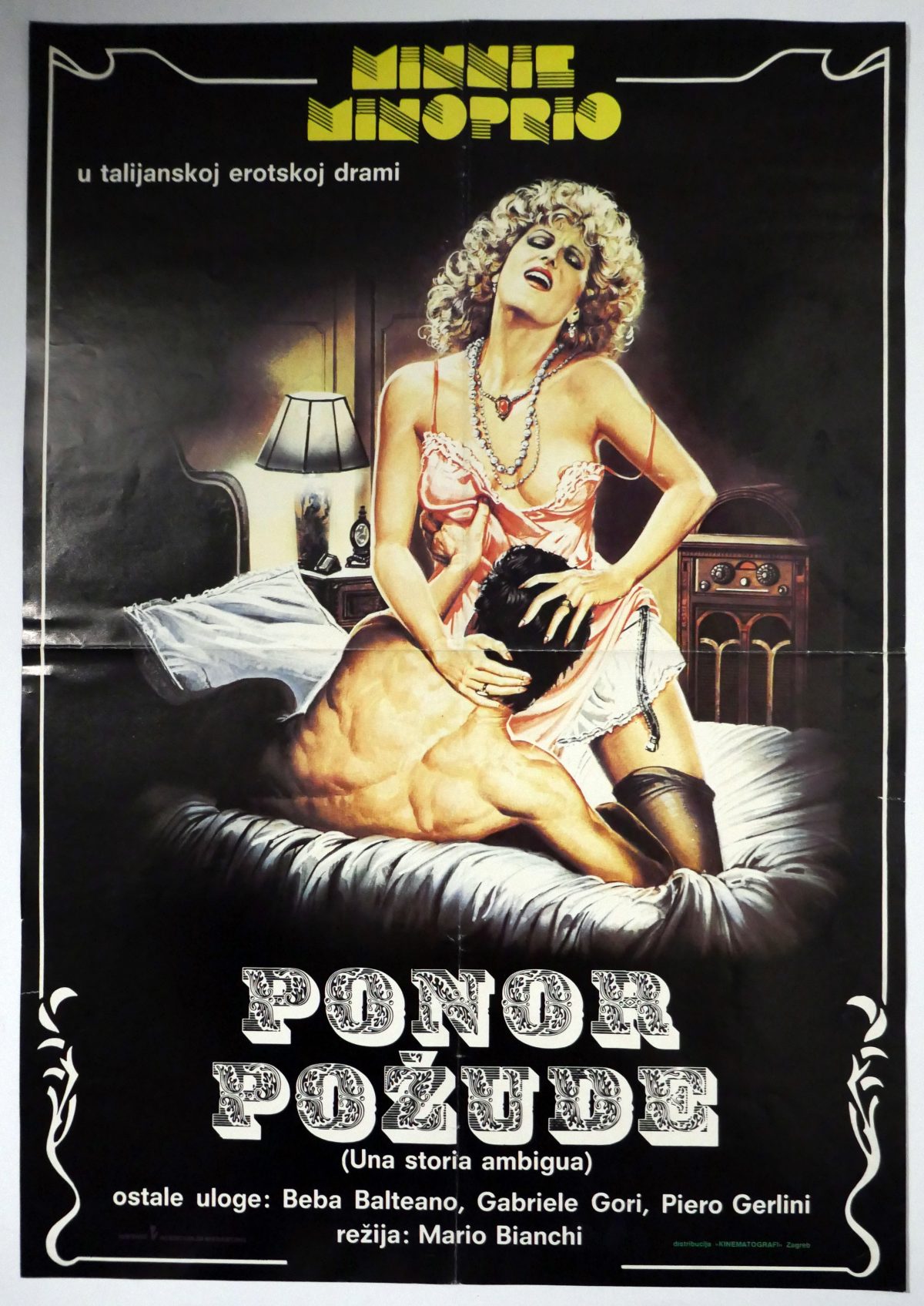 Original vintage poster for the movie Una Storia Ambigua