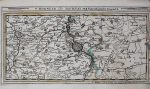 Antique Map Tournai Bodenehr Tournay Copperplate Belgium 1720