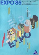 Original Poster International Exposition Tsukuba Japan Takenobu Igarashi 1985