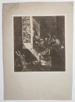 Antique Print Welti Mappe Mitternacht Lithograph Art 1925 - Image 3