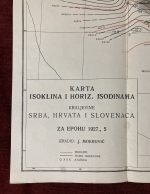 Isogonic Chart Kingdom of Yugoslavia Original 1927 Mokrovic - Image 2