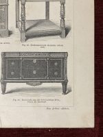 Baroque Furniture Antique Print Decorative Art Rococo 1924 - Image 5