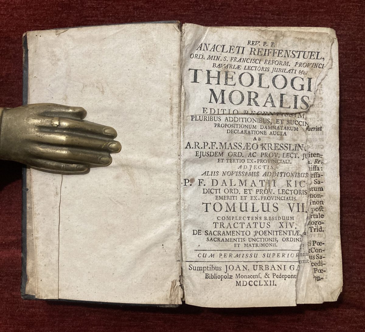 Theologia Moralis title page