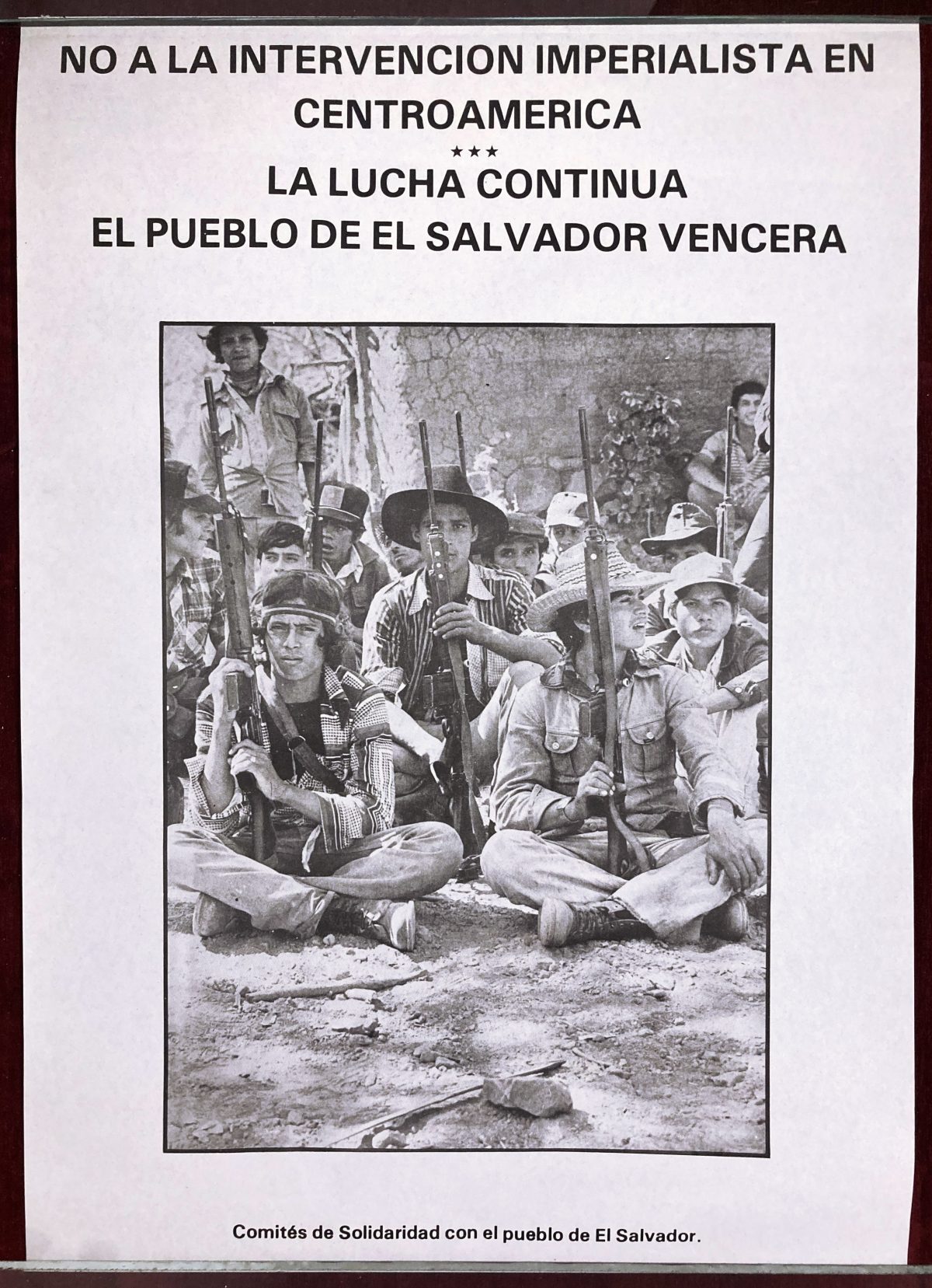 Poster El Salvador Civil War