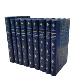 Navy blue decorative book bundle