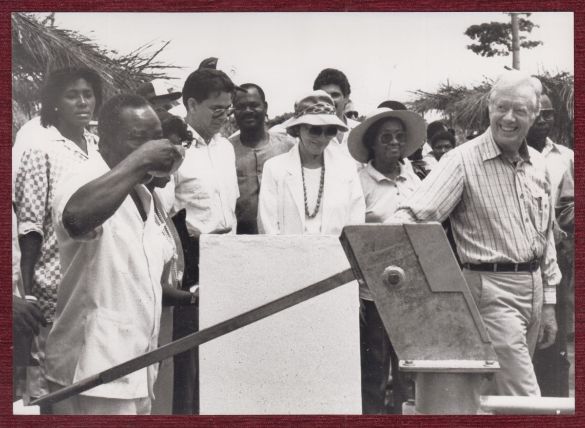 President Jimmy Carter in Alavanyo Ghana