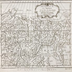 Antique map of Siberia