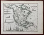 Nord-America Bergsystem American Mountains Antique Map 1848 - Image 6