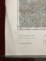 Topographic Military Map Slatina Croatia Vintage 50s - Image 2