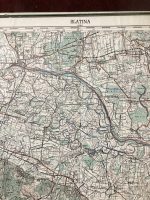 Topographic Military Map Slatina Croatia Vintage 50s - Image 5