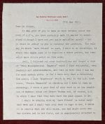 Letter to Monk Gibbon George Chambers Signed