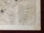 Rome City Plan Map Antique Engraving 1850s Italy Gavard Renouard - Image 3