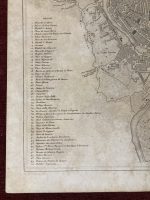Rome City Plan Map Antique Engraving 1850s Italy Gavard Renouard - Image 2