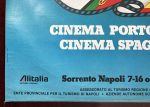 Original Poster Incontri Internazionali del Cinema di Sorrento Alitalia 1982 - Image 4