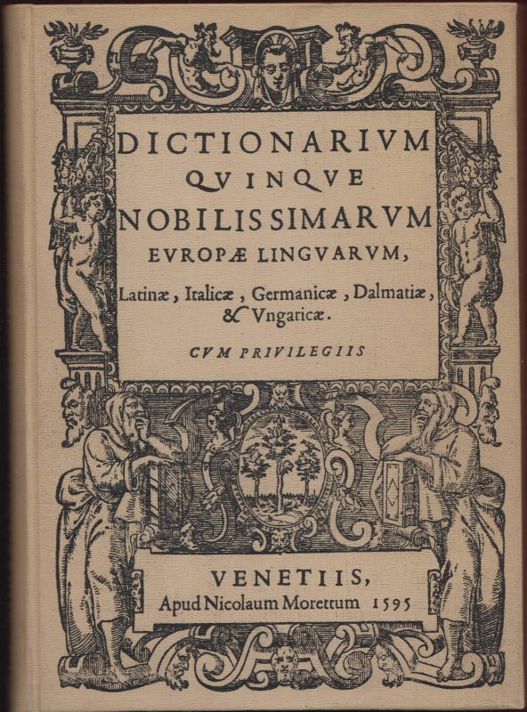 The title page of the original edition of the Dictionary of Noble Languages.