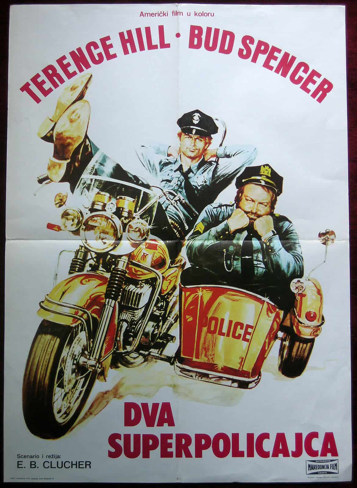 1977 Original American Movie Poster Crime Busters Bud Spencer Terence Hill  ITA - Sigedon