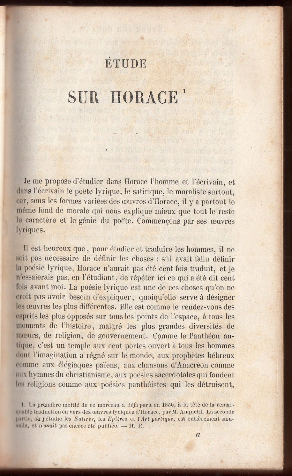 1856 Oeuvres Complètes Horace Quintus Horatius Flaccus Poetry Latin Rare Rome