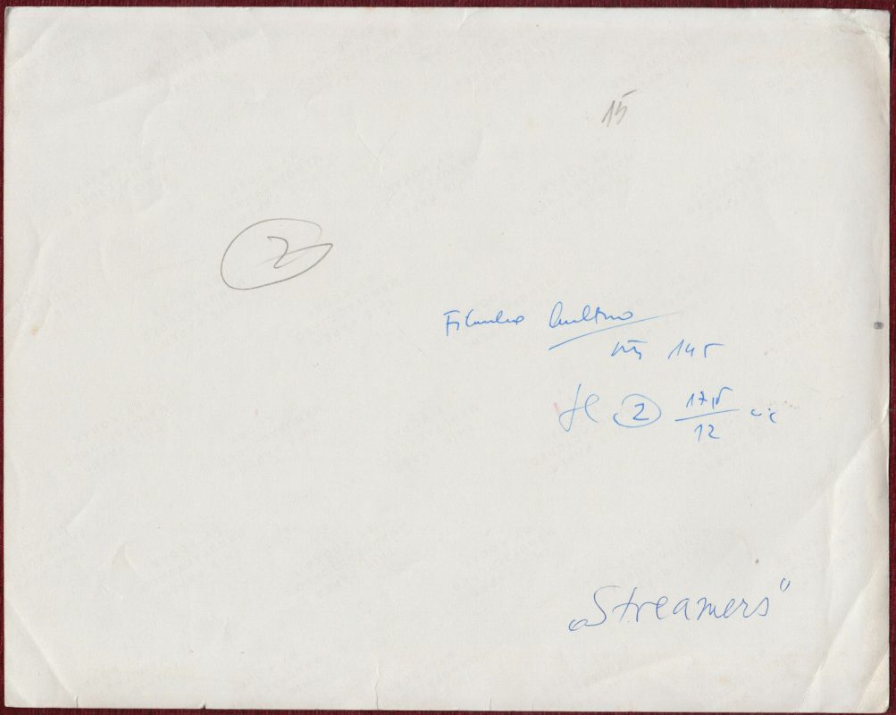 Original Movie Photo Film Streamers Dzundza Guy Boyd Robert