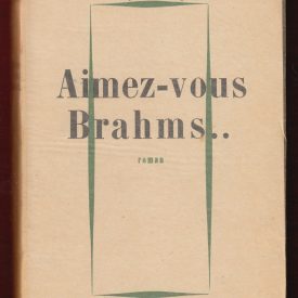 Front cover of the novel Aimez vous Brahms.