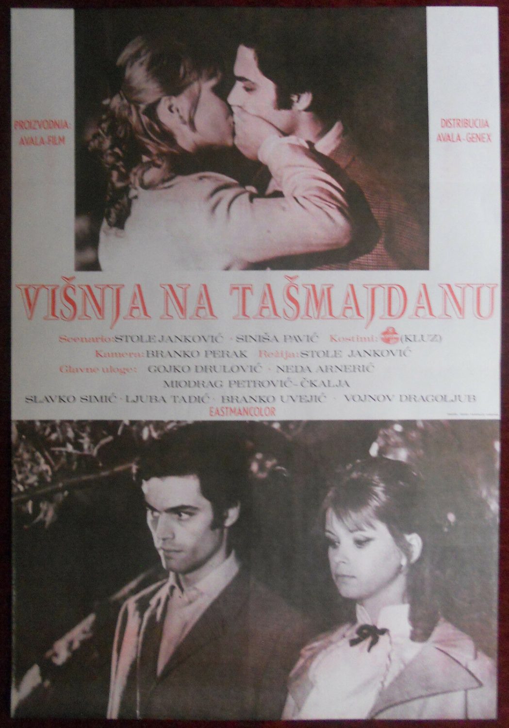 1968 Original Movie Poster Visnja na Tasmajdanu Yugoslav Pavic Neda Arneric