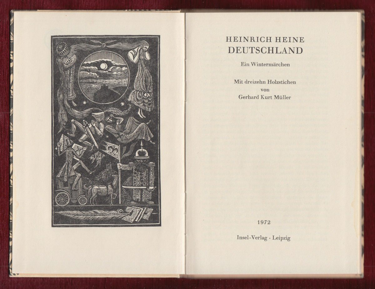 Deutschlandein Wintermärchen By Heinrich Heine Title Page