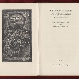 Deutschlandein Wintermärchen By Heinrich Heine Title Page