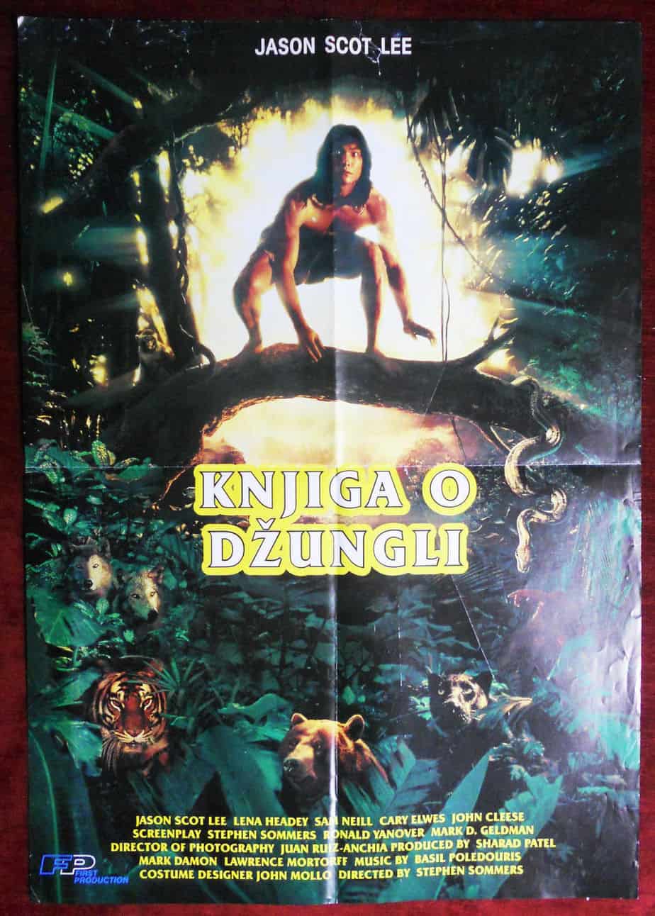 1994 Movie Poster The Jungle Book Stephen Sommers Jason Scott Lee Kipling  Serbia - Sigedon